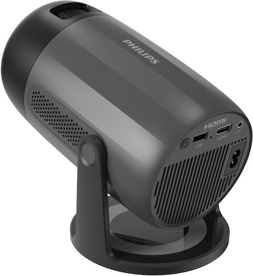 Philips NeoPix 150 Mini Projektor LCD Full HD LED-Lampe mit Wi-Fi und Eingebauten Lautsprechern Gray