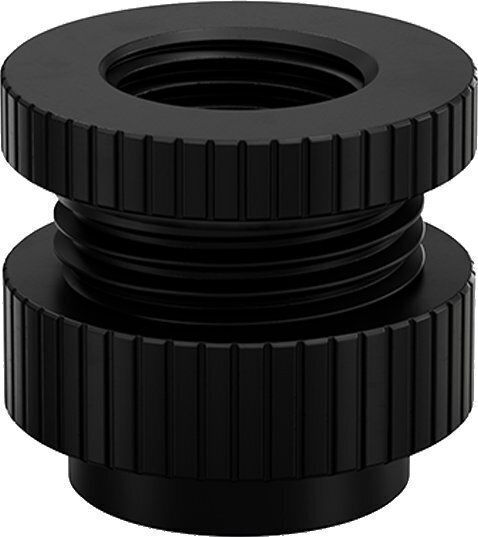 Ekwb Panel-mounted Adapter Fitting Ek-quantum Torque Pass-through G1/4 Female-Female Black Fittings