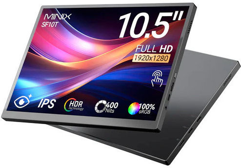 Minix SF10T IPS HDR Portable Monitor 10.5" 1920x1280 Silver
