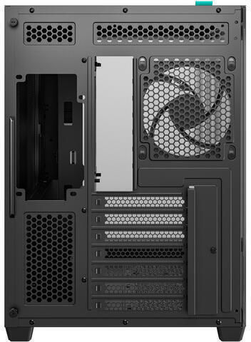 Deepcool CG380U 3F Gaming Micro Tower Computer Case with Side Window and ARGB Lighting Black