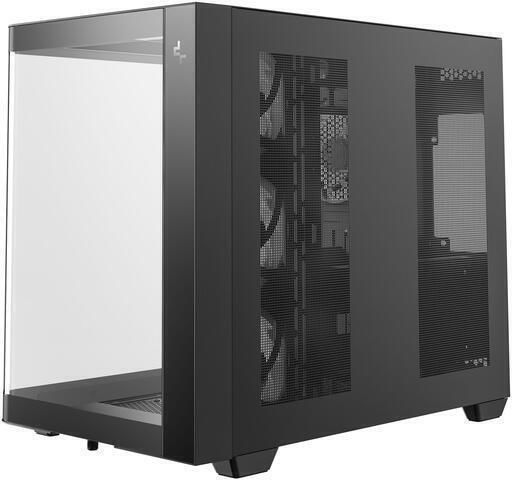 Deepcool CG380U 3F Gaming Micro Tower Computer Case with Side Window and ARGB Lighting Black