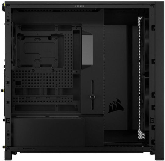 Corsair Frame 5000D WOOD RS Геймърски Midi Tower Компютърна кутия със Страничен прозорец Черен