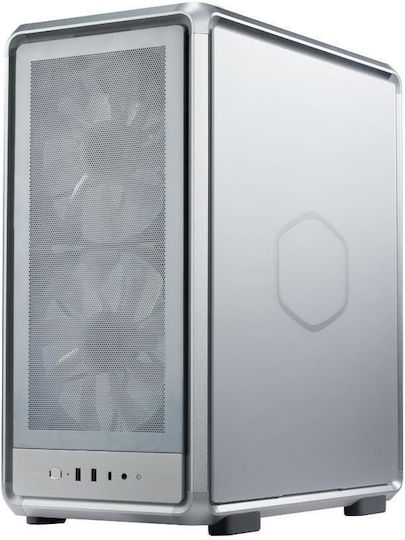 CoolerMaster MasterFrame 500 Mesh Gaming Midi Tower Κουτί Υπολογιστή με ARGB Φωτισμό Ασημί