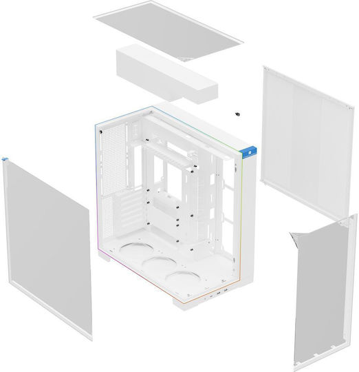 Thermalright A70 ARGB Gaming Midi Tower Computer Case with Side Window White