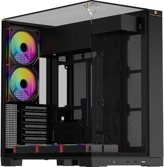 Thermalright A70 Gaming Midi-Turm Computergehäuse mit Seitenfenster Schwarz