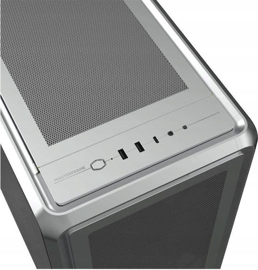 CoolerMaster Masterframe 600 Mesh Gaming Midi Tower Computer Case with Side Window Silver