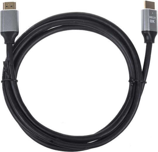 Maclean Energy HDMI 2.1 Ultra High Speed 48Gbps 4K 120Hz HDR VRR Cable HDMI Male - HDMI Male 2m Black
