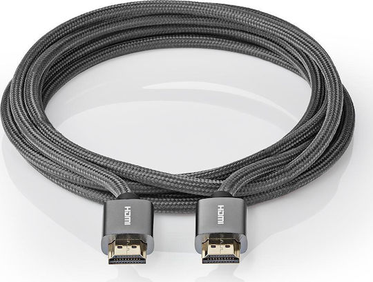 Nedis Profigold High Speed HDMI 2.0 Cable Ethernet 4K@60Hz Gold-Plated HDMI-HDMI Connectors Cotton Gray Box 1 Meter