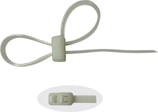 Spap Plastic Cable Ties 300mm x 4.8mm in Transparent Color (100 pcs)