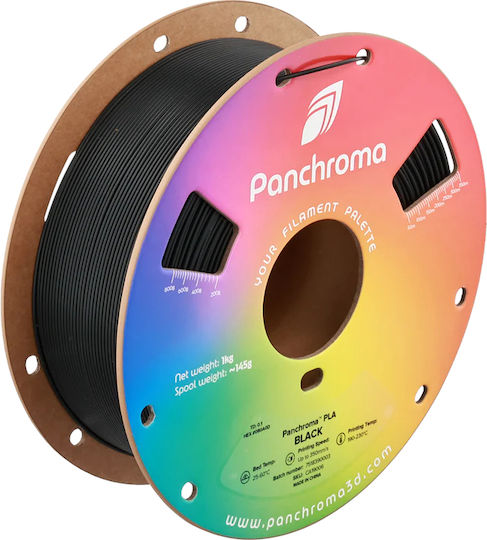 Polymaker PLA 3D Printer Filament 1.75mm Black 1kg 1pc Spool