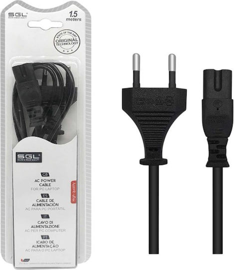 SGL IEC C15 - Euro Cable 1.5m Black (200738)