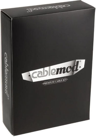 Cablemod Classic ModMesh C-Series Cable Kit 24-Pin ATX / 8-Pin EPS / 4-Pin EPS / 8-Pin PCIe / 6-Pin PCIe - 24-Pin ATX / 8-Pin EPS / 8-Pin PCIe / 6-Pin PCIe Cable 0.7m Black (CM-RTS-CKIT-NKKBR-R)