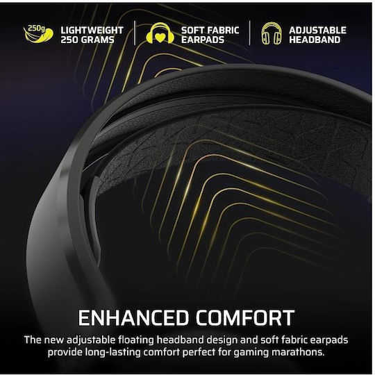 Corsair HS35 V3 Безжични Надушници Гейминг Слушалки с USB Свързаност за PC / PS4 / PS5