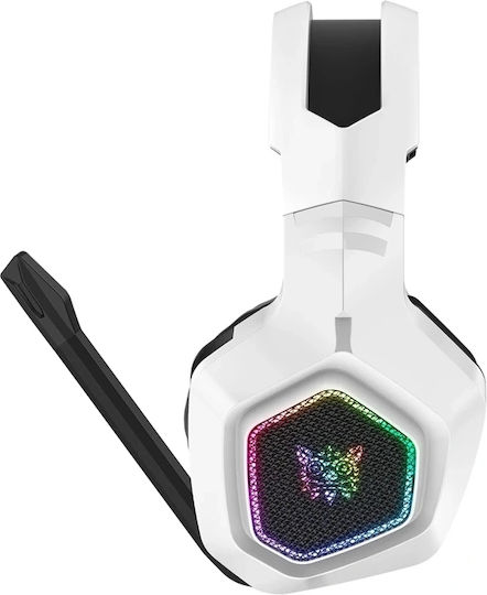 Onikuma T209 Wireless Over Ear Gaming Headset with Bluetooth Connection White for PC