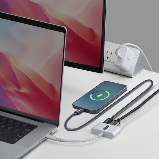 StarTech USB-C Docking Station με HDMI Λευκό (168W-USBC-MULTIPORT)
