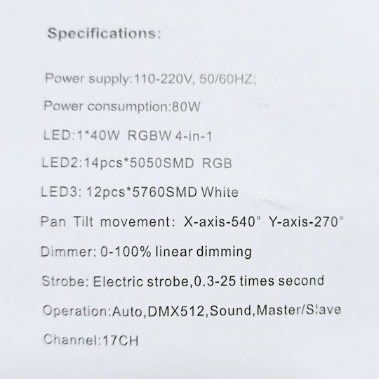 Moving Light Beam LED