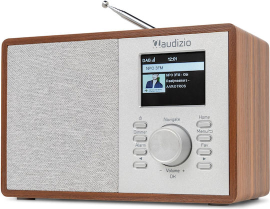 Audizio Настолен радиоприемник DAB+ с Bluetooth Кафяв