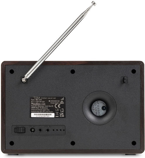 Audizio Cosa Επιτραπέζιο Ραδιόφωνο DAB+ με Bluetooth Καφέ