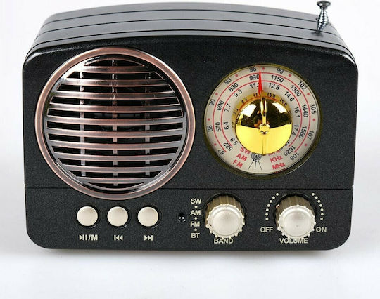 Meier M-161BT Retro cu Bluetooth Negru