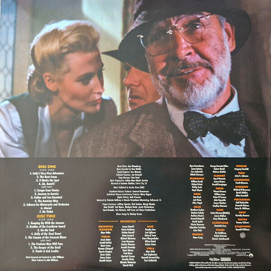 O.s.t John Williams Indiana Jones Last Crusade 2lp Sand-colour Vinyl