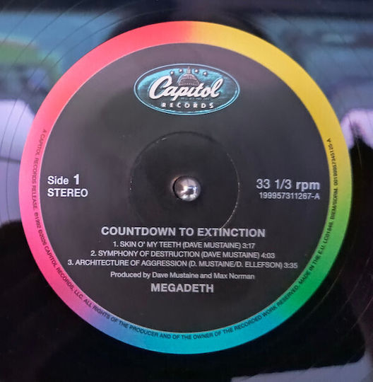 Megadeth Countdown To Extinction 2lp Vinyl