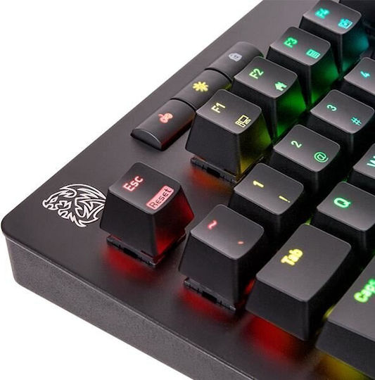 Thermaltake eSports Gaming Mechanical Keyboard with Custom Blue switches and RGB lighting (English US)