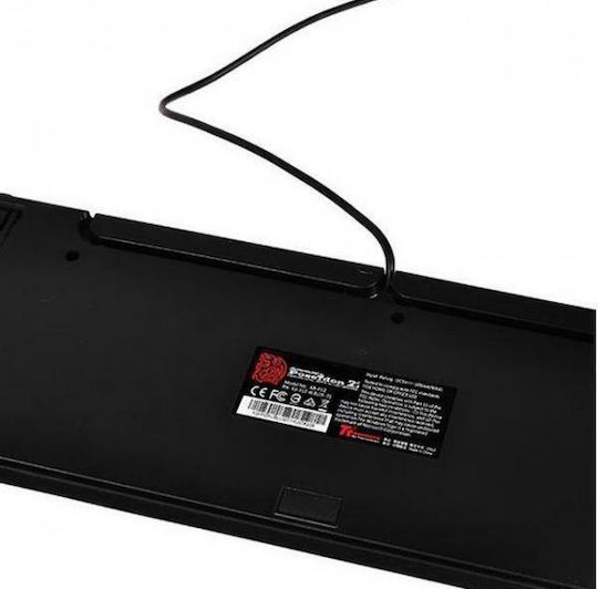 Thermaltake Poseidon Z Gaming Mechanical Keyboard with Custom Blue switches and RGB lighting (English US)