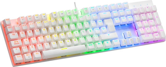 Mars Gaming MK422 Gaming Mechanical Keyboard with Custom Red switches and RGB lighting (English US)