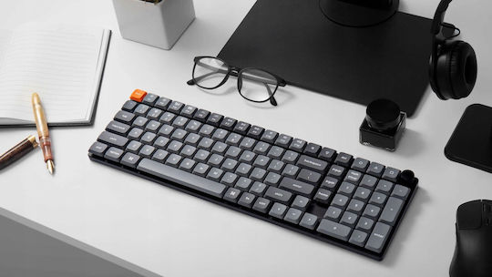Keychron K17M-H3 Max QMK K17M-H3 Ασύρματο Gaming Μηχανικό Πληκτρολόγιο 96% με Gateron Brown διακόπτες και RGB φωτισμό (Αγγλικό US)
