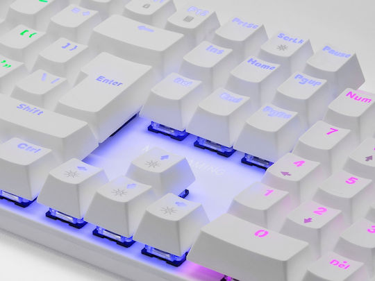 Mars Gaming MK422 Gaming Mechanical Keyboard with Custom Red switches and RGB lighting (English US)