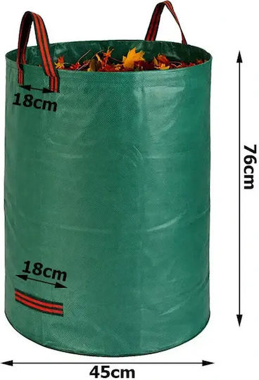 Sac de Colectare a Frunzelor 120l Mânere Întărite Reutilizabil