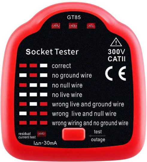 Benetech AC Voltage Tester CAT II with Measuring Range 200 - 300V