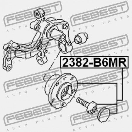 Rear Hub Audi A3 S3 Sportback Limousine Qu 2004-2013 Rdw 1t0598611b
