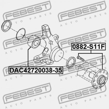 Subaru Impreza G11 Front Hub 2000.02-2007.04 Jp 28362-ae001