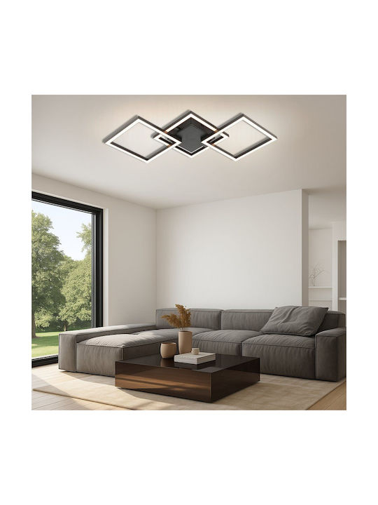 Vivalux Ceiling Mount Light 63.5cm Black with Integrated LED