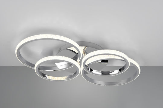 Trio Lighting Plafonieră de Tavan Argintiu cu LED Integrat