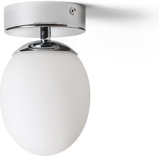 Rendl Light Studio Meringue Deckenleuchte Badezimmer 11cm Silber mit Fassung G9