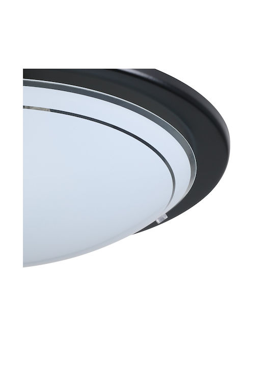Eglo Planet Ceiling Mount Light 29cm Black with Socket E27