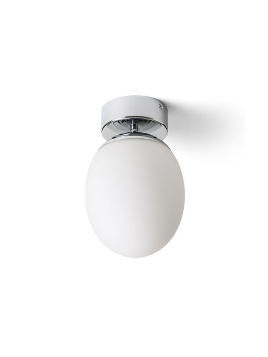 Rendl Light Studio Meringue Deckenleuchte Badezimmer 16cm Silber mit Fassung E27