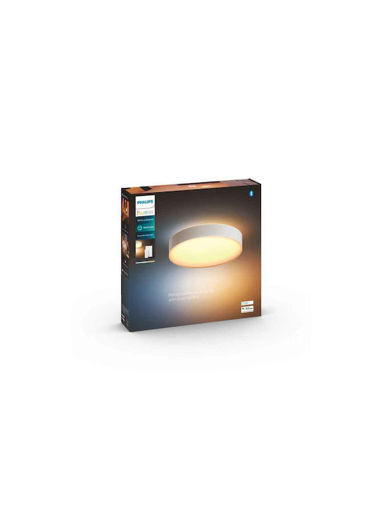 Philips Smart Πλαφονιέρα Οροφής Μπάνιου 38.1εκ. Λευκή με Ενσωματωμένο LED και Τηλεχειριστήριο