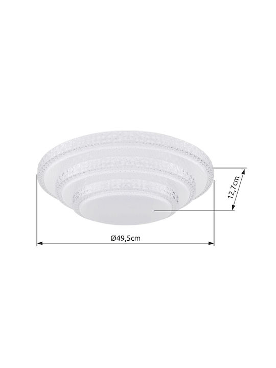 Globo Lighting Magnifique Таванно осветление 49бр Бяла с Вграден LED и Дистанционно Управление