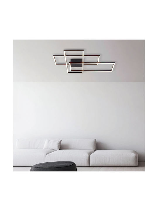 Zambelis Lights Ceiling Mount Light 90cm Black with Integrated LED