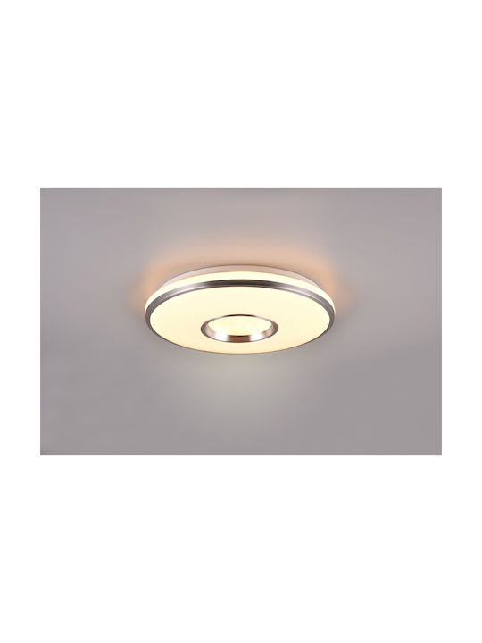 Trio Lighting Smart Πλαφονιέρα Οροφής 39εκ. Λευκή με Ενσωματωμένο LED και Τηλεχειριστήριο