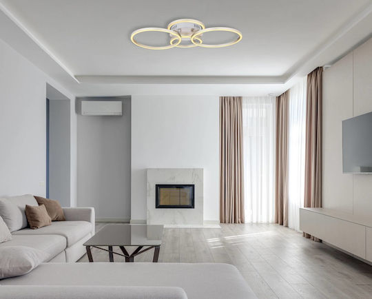 Globo Lighting Kendy Таванно осветление 65.5бр Сребрист с Вграден LED