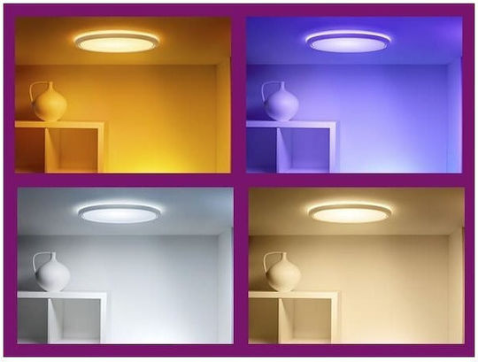 WiZ Smart Ceiling Mount Light 22cm White with Integrated LED and Remote Control