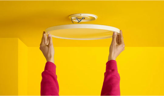 WiZ Smart Ceiling Mount Light 22cm White with Integrated LED and Remote Control