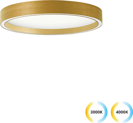 Viokef Vanessa Ceiling Mount Light 50cm Gold with Integrated LED