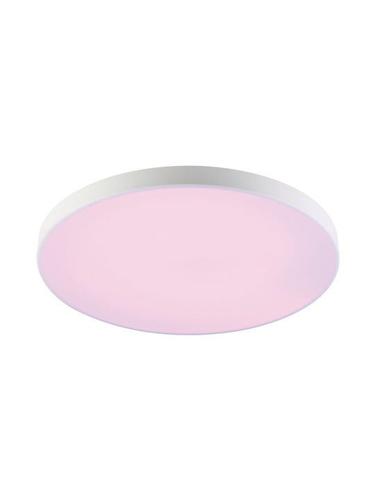 Eglo Turcona Smart Ceiling Mount Light 45cm White with Integrated LED and Remote Control