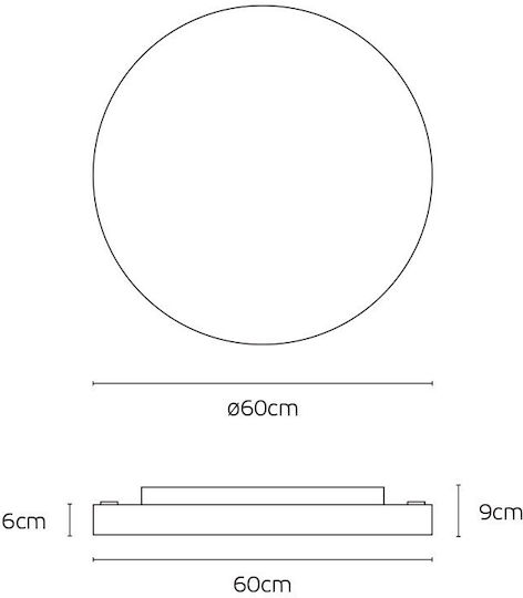 VK Lighting Таванно осветление 60бр Бяла с Вграден LED