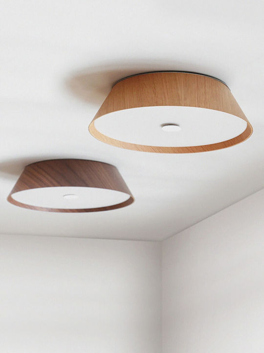 VK Lighting Ceiling Mount Light 42cm Brown with Integrated LED